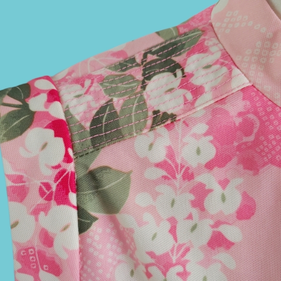 Vintage 70s Leslie Fay Pink Orchid Dress - Picture 5 of 5